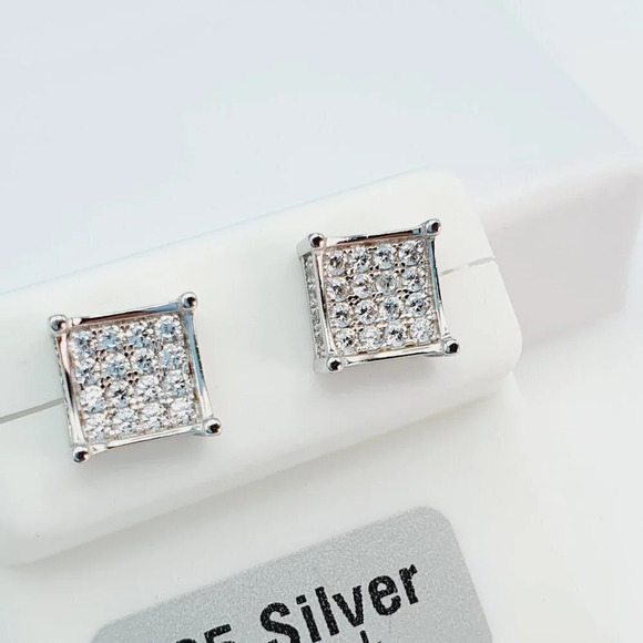 - "925 Sterling Silver Cubic Zirconia Earrings, U19254841 - Picture 2 of 11